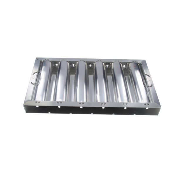 Type VI 12" H x 16" W x 1-3/4" D Aluminum Baffle Grease Filter - Image 4