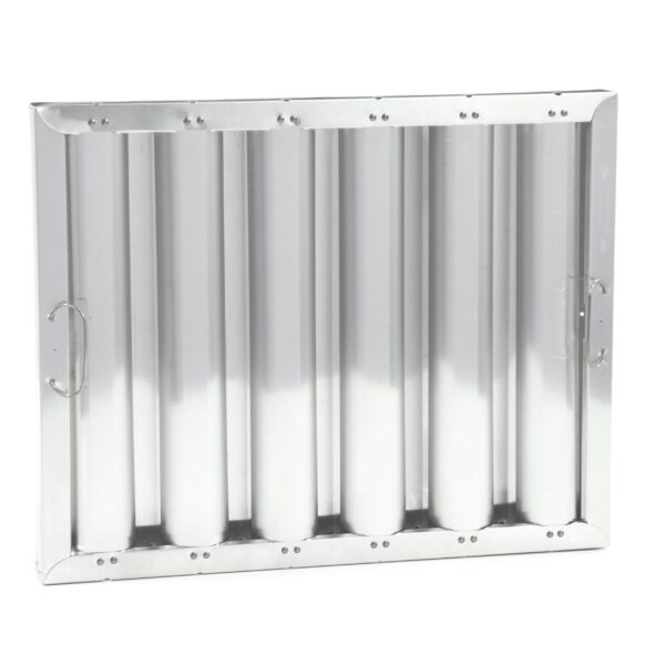Type VI 16" H x 20" W x 1-3/4" D Aluminum Baffle Grease Filter - Image 5