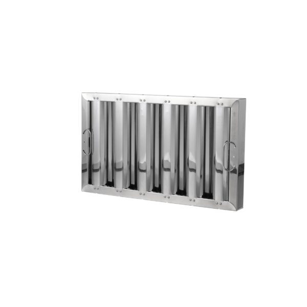 Type VI 10" H x 20" W x 1-3/4" D Stainless Steel Baffle Grease Filter - Image 4