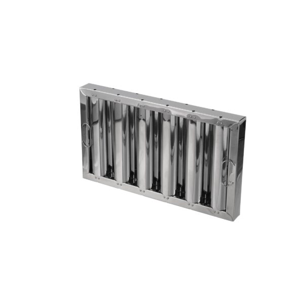 Type VI 10" H x 20" W x 1-3/4" D Stainless Steel Baffle Grease Filter - Image 6