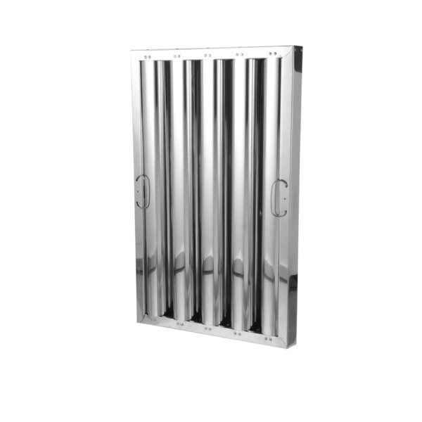 Type VI 25" H x 20" W x 1-3/4" D Stainless Steel Baffle Grease Filter - Image 5